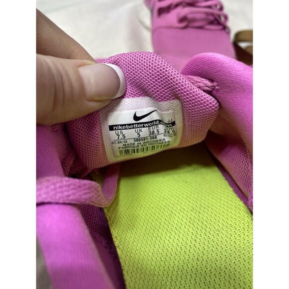Nike Free 5.0 Womens Running Shoes Size 7.5M Pink White Sneakers 580591-50 - Picture 6 of 6